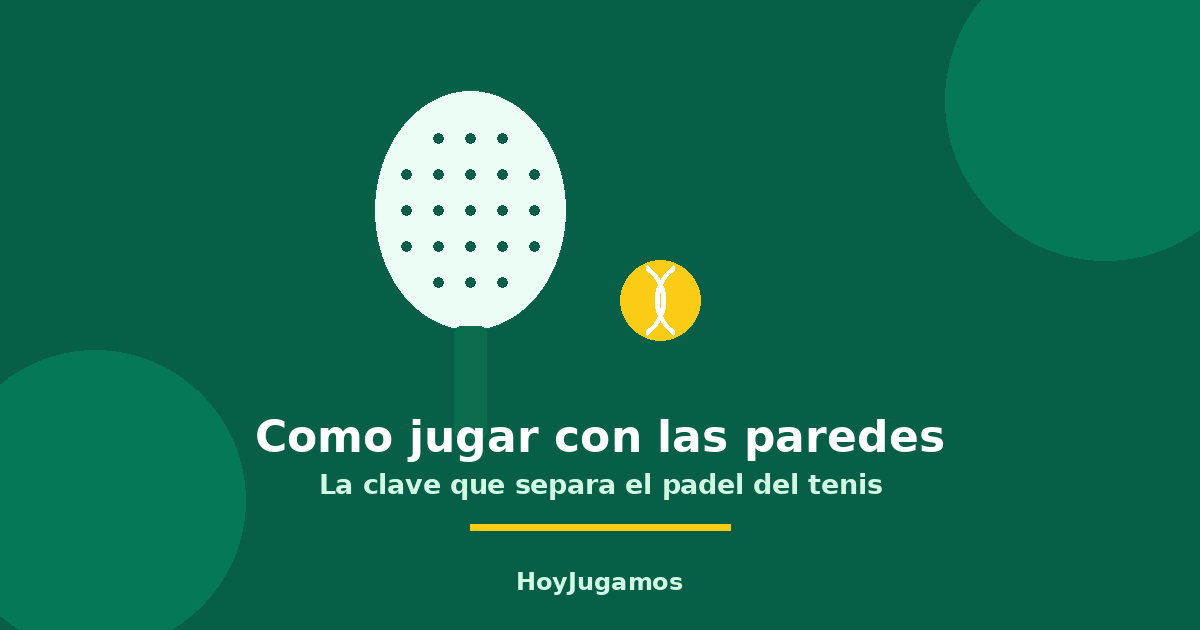 Pala y pelota de pádel: cómo jugar con las paredes en pádel