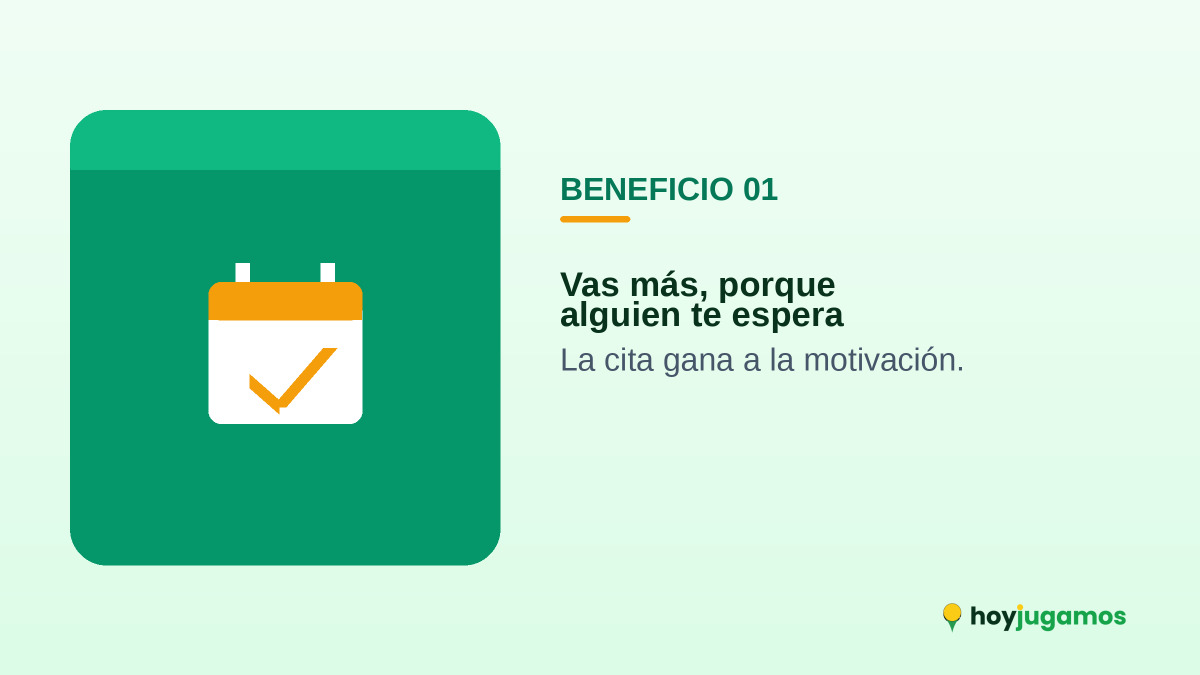 Calendario con una cita marcada: la constancia que da haber quedado para jugar