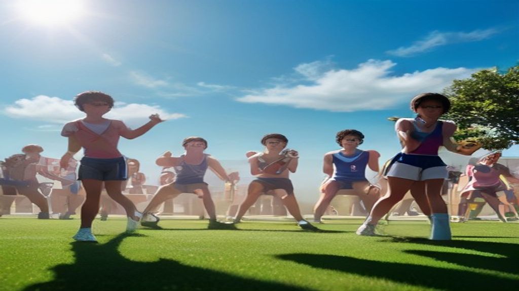 Jugadores amateur aplicando protector solar en un campo de fútbol municipal al aire libre en pleno verano