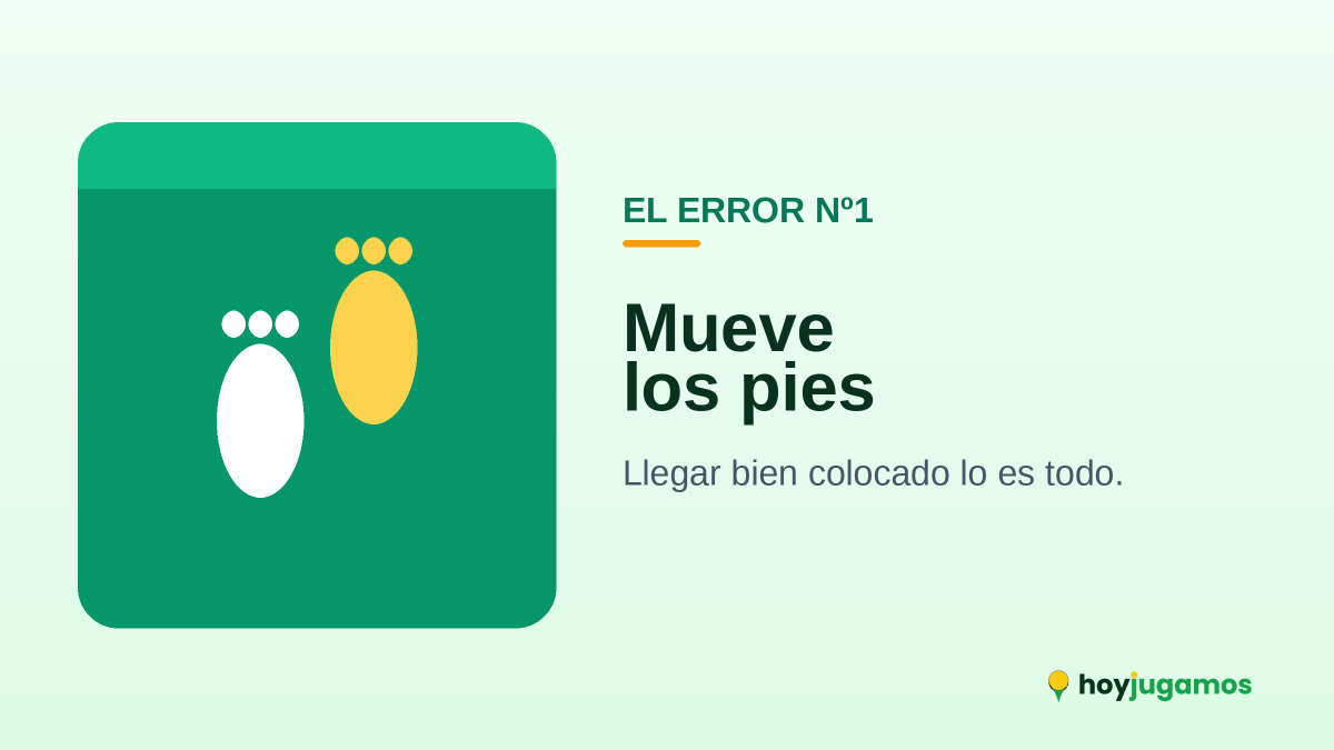 El juego de pies, el error número uno en el tenis amateur