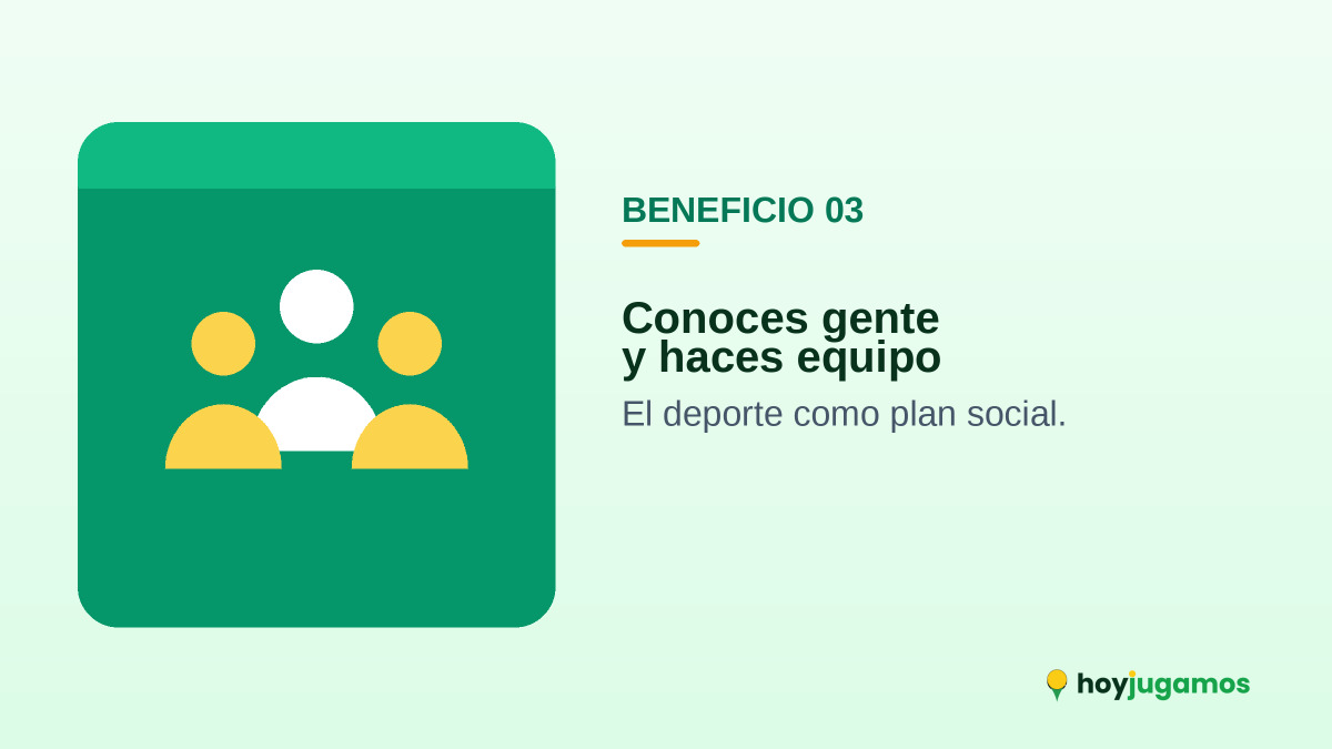 Grupo de jugadores: el deporte en equipo como plan social