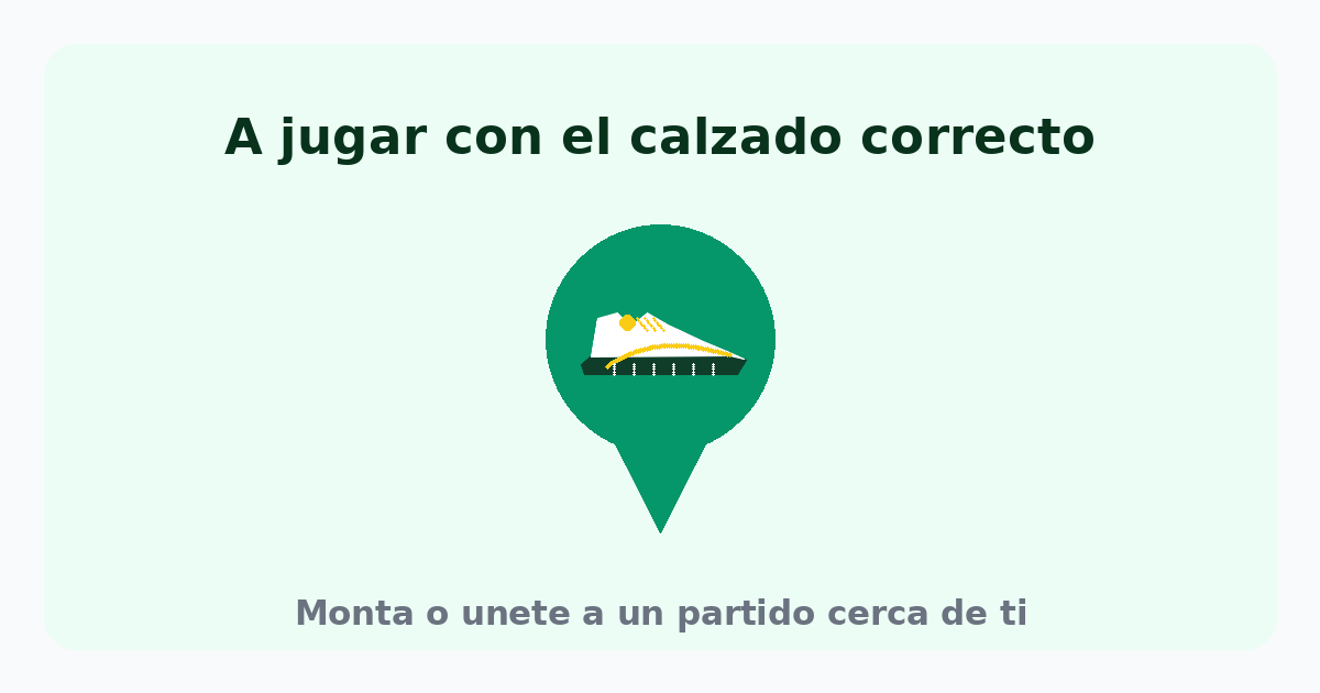Monta o únete a un partido cerca de ti