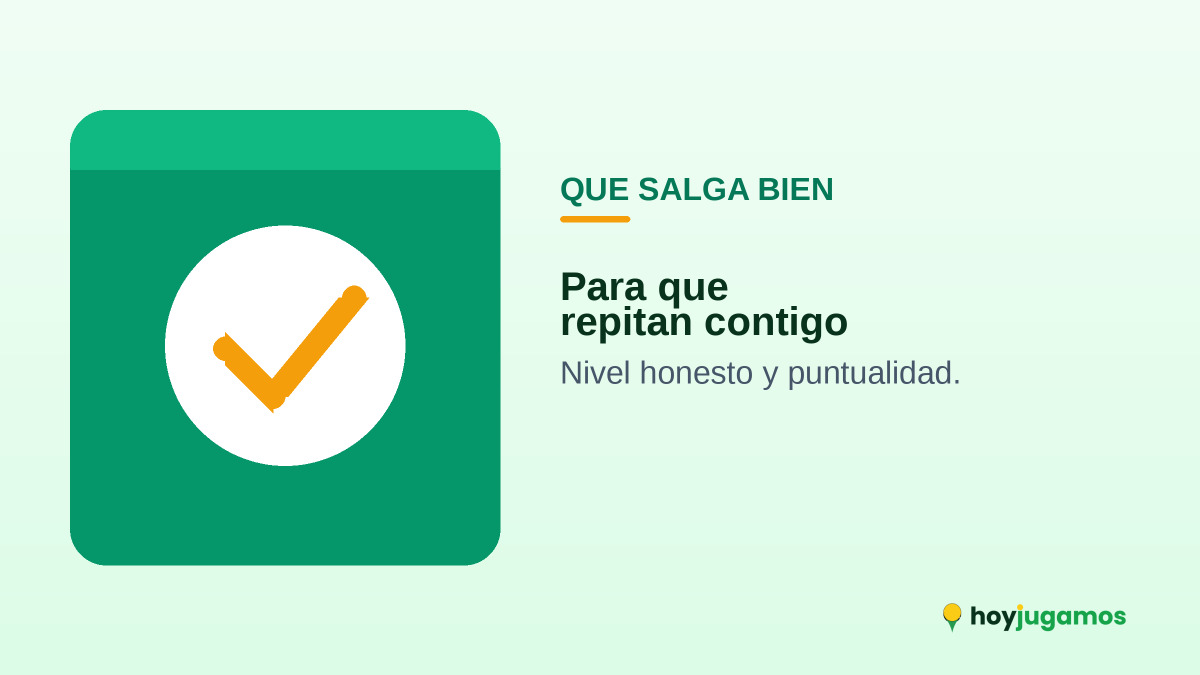 Marca de verificación: consejos para que la partida funcione